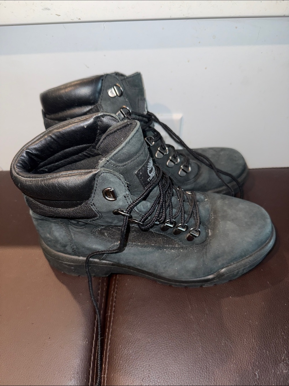 Men's Black Timberland Lace-Up Ankle Boots